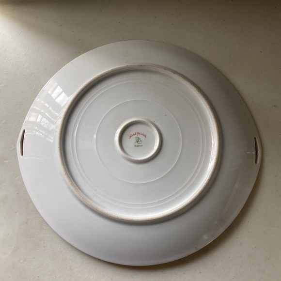 Antique Original RC Hand Painted Nippon Plate with Handles Gold W/Crest Design - Picture 10 of 15